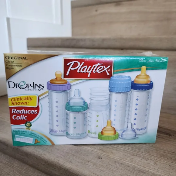 Playtex Nurser Drop-Ins Liners – 100 Count (8-10 Oz) + FREE Nurser Bottle – BPA-Free